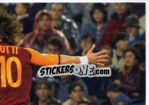 Sticker Totti espugna il Bernabeu (puzzle 3) - AS Roma 2012-2013 n. 150 - Erredi Galata Edizioni