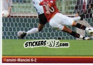 Figurina Mansini-Mancini 6-2 (puzzle 2) - AS Roma 2012-2013 - Erredi Galata Edizioni