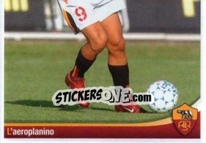 Sticker L'aeroplanino (Vincenzo Montella) (puzzle 2) - AS Roma 2012-2013 n. 171 - Erredi Galata Edizioni