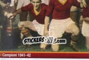 Sticker I Campioni 1941-42 (puzzle 2) - AS Roma 2012-2013 n. 266 - Erredi Galata Edizioni