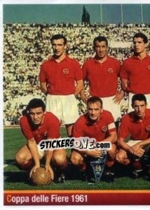 Cromo Coppa delle Fiere 1961 (puzzle 1) - AS Roma 2012-2013 - Erredi Galata Edizioni