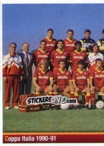 Sticker Coppa Italia 1990-91 (puzzle 1) - AS Roma 2012-2013 n. 295 - Erredi Galata Edizioni