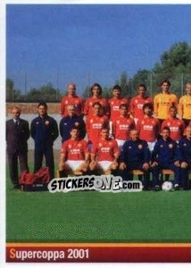 Sticker Supercoppa 2001 (puzzle 1)1 - AS Roma 2012-2013 n. 301 - Erredi Galata Edizioni