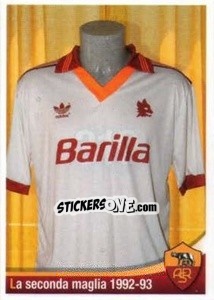 Figurina La seconda maglia 1992-93 - AS Roma 2012-2013 - Erredi Galata Edizioni