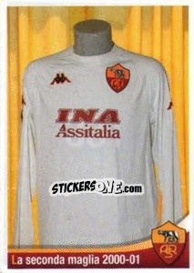 Sticker La seconda maglia 2000-01 - AS Roma 2012-2013 n. 331 - Erredi Galata Edizioni