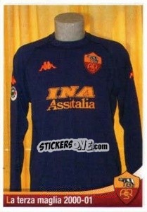 Sticker La terza maglia 2000-01 - AS Roma 2012-2013 n. 332 - Erredi Galata Edizioni
