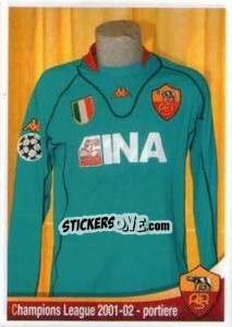 Figurina Champions League 2001-02 - portiere - AS Roma 2012-2013 n. 334 - Erredi Galata Edizioni
