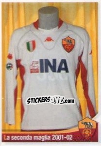 Sticker La seconda maglia 2001-02 - AS Roma 2012-2013 n. 336 - Erredi Galata Edizioni