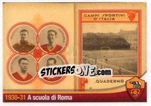 Sticker 1930-31 A scoula di Roma