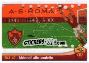 Figurina 1941-42 - Abbonati allo scudetto - AS Roma 2012-2013 n. 363 - Erredi Galata Edizioni