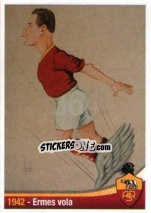 Sticker 1942 - Ermes vola - AS Roma 2012-2013 - Erredi Galata Edizioni