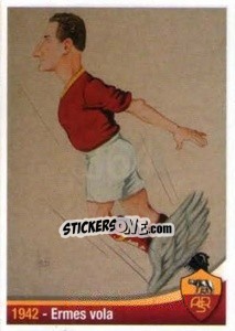 Cromo 1942 - Ermes vola - AS Roma 2012-2013 - Erredi Galata Edizioni