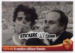Figurina 1979-80 Il medico zittisce Ramon - AS Roma 2012-2013 n. 380 - Erredi Galata Edizioni