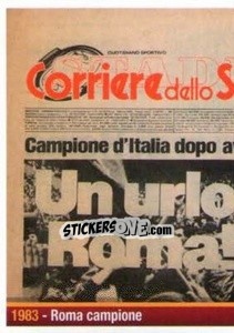 Figurina 1963 - Roma Campione (puzzle 1) - AS Roma 2012-2013 n. 381 - Erredi Galata Edizioni