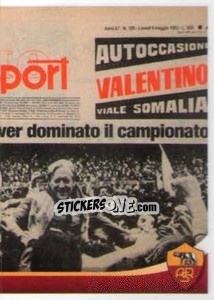 Figurina 1963 - Roma Campione (puzzle 2) - AS Roma 2012-2013 n. 382 - Erredi Galata Edizioni
