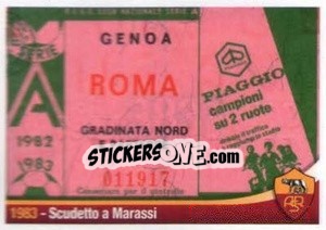 Cromo 1983 - Scudetto a Marassi - AS Roma 2012-2013 - Erredi Galata Edizioni