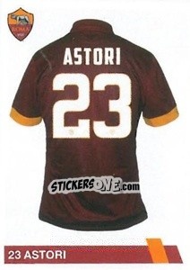 Sticker Davide Astori - AS Roma 2014-2015 n. 39 - Erredi Galata Edizioni