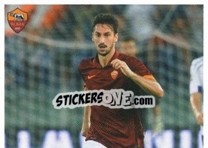 Figurina Davide Astori (puzzle 1) - AS Roma 2014-2015 n. 40 - Erredi Galata Edizioni