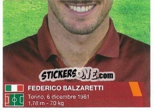 Cromo Federico Balzaretti (puzzle 2) - AS Roma 2014-2015 - Erredi Galata Edizioni