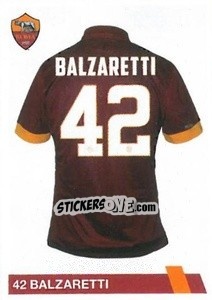 Figurina Federico Balzaretti - AS Roma 2014-2015 - Erredi Galata Edizioni