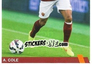 Cromo Ashley Cole (puzzle 2) - AS Roma 2014-2015 - Erredi Galata Edizioni