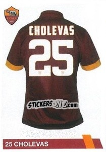 Sticker José Lloyd Cholevas - AS Roma 2014-2015 - Erredi Galata Edizioni