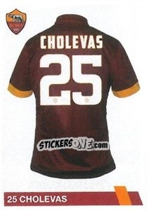 Cromo José Lloyd Cholevas - AS Roma 2014-2015 n. 64 - Erredi Galata Edizioni