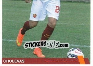 Cromo José Lloyd Cholevas (puzzle 2) - AS Roma 2014-2015 n. 66 - Erredi Galata Edizioni