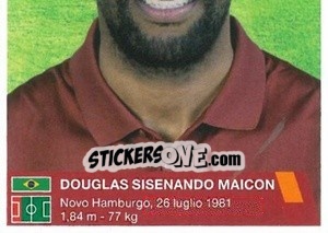 Sticker Douglas Sisenando Maicon (puzzle 2) - AS Roma 2014-2015 n. 68 - Erredi Galata Edizioni