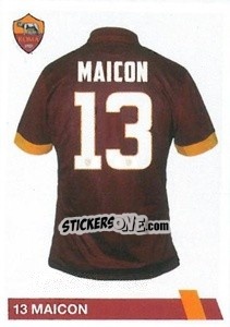 Sticker Douglas Sisenando Maicon - AS Roma 2014-2015 n. 69 - Erredi Galata Edizioni