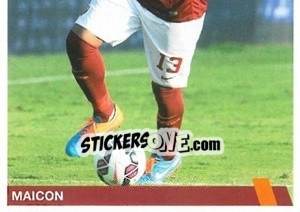 Sticker Douglas Sisenando Maicon (puzzle 2) - AS Roma 2014-2015 n. 71 - Erredi Galata Edizioni
