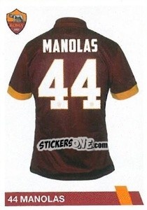 Sticker Kostas Manolas - AS Roma 2014-2015 n. 74 - Erredi Galata Edizioni