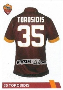 Sticker Vasilis Torosidis - AS Roma 2014-2015 - Erredi Galata Edizioni