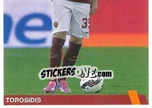 Sticker Vasilis Torosidis (puzzle 2) - AS Roma 2014-2015 n. 81 - Erredi Galata Edizioni