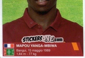 Figurina Mapou Yanga-Mbiwa (puzzle 2) - AS Roma 2014-2015 - Erredi Galata Edizioni