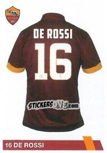 Sticker Daniele De Rossi - AS Roma 2014-2015 n. 89 - Erredi Galata Edizioni