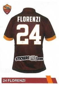 Sticker Alessandro Florenzi - AS Roma 2014-2015 - Erredi Galata Edizioni