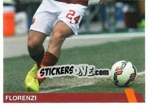 Sticker Alessandro Florenzi (puzzle 2) - AS Roma 2014-2015 n. 96 - Erredi Galata Edizioni