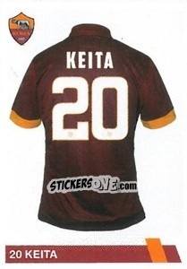 Cromo Seydou Keita - AS Roma 2014-2015 - Erredi Galata Edizioni