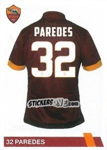 Sticker Leandro Paredes - AS Roma 2014-2015 n. 109 - Erredi Galata Edizioni