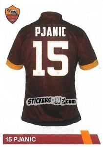 Sticker Miralem Pjanic - AS Roma 2014-2015 n. 114 - Erredi Galata Edizioni
