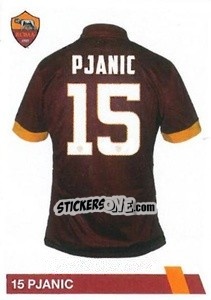 Cromo Miralem Pjanic - AS Roma 2014-2015 - Erredi Galata Edizioni