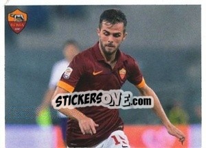 Cromo Miralem Pjanic (puzzle 1) - AS Roma 2014-2015 - Erredi Galata Edizioni