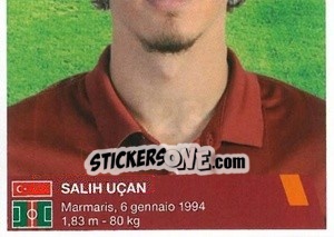 Figurina Salih Ucan (puzzle 2) - AS Roma 2014-2015 - Erredi Galata Edizioni