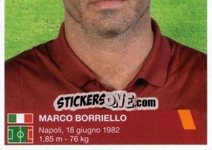 Cromo Marco Borriello (puzzle 2) - AS Roma 2014-2015 - Erredi Galata Edizioni