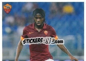 Cromo Gervinho Gervais Yao Kouassi (puzzle 1) - AS Roma 2014-2015 - Erredi Galata Edizioni