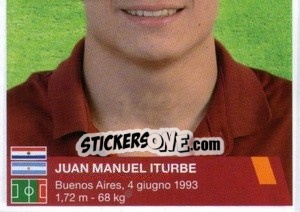 Sticker Juan Manuel Iturbe Arévalos (puzzle 2) - AS Roma 2014-2015 - Erredi Galata Edizioni