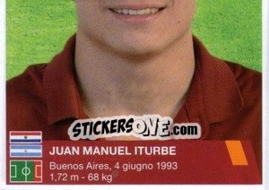 Sticker Juan Manuel Iturbe Arévalos (puzzle 2) - AS Roma 2014-2015 n. 143 - Erredi Galata Edizioni
