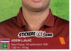 Cromo Adem Ljajic (puzzle 2) - AS Roma 2014-2015 - Erredi Galata Edizioni