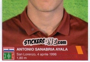 Figurina Arnaldo Antonio Sanabria Ayala (puzzle 2) - AS Roma 2014-2015 - Erredi Galata Edizioni